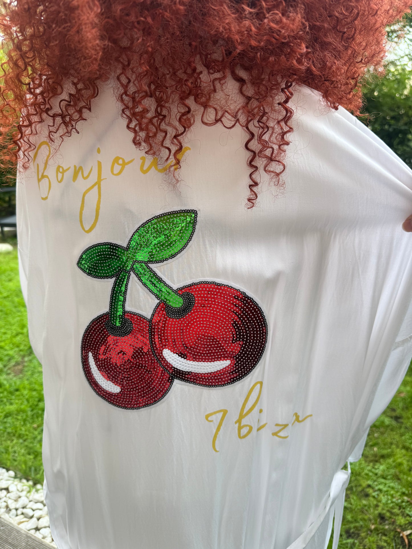 SUMMER SALE: Ibiza Kimono mit Kirschen