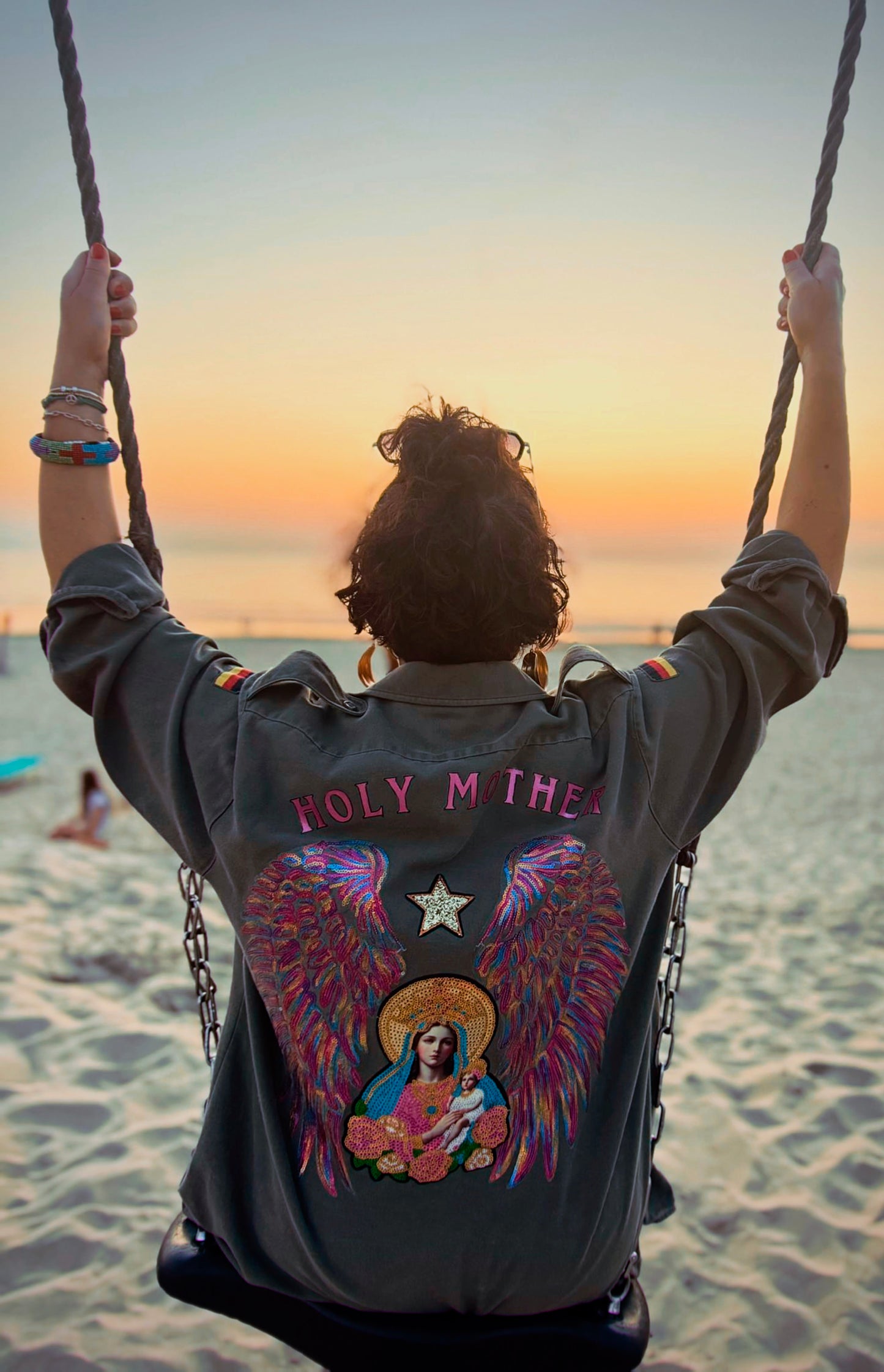 Vintage Field Shirt – „Holy Mother“ & „Divine Love“ 🙏🏻💫