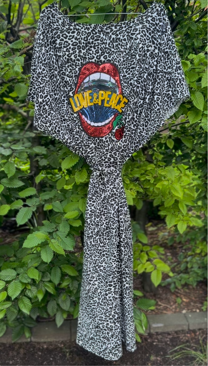 SUMMER SALE: Ibiza Kimono im Leo-Style