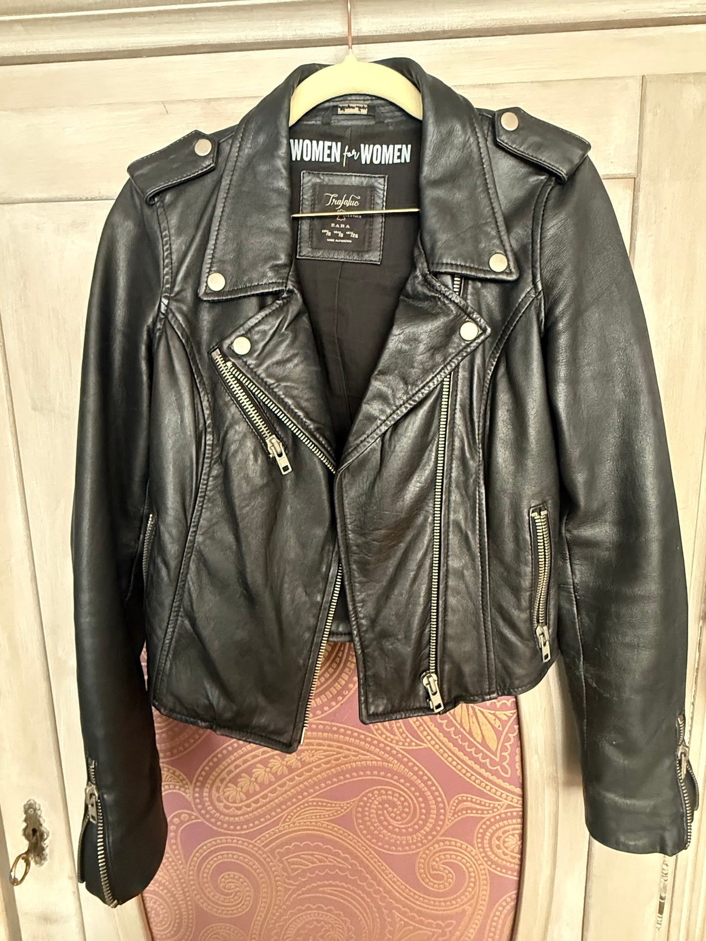 Vintage Biker-Jacke „I Want Magic“