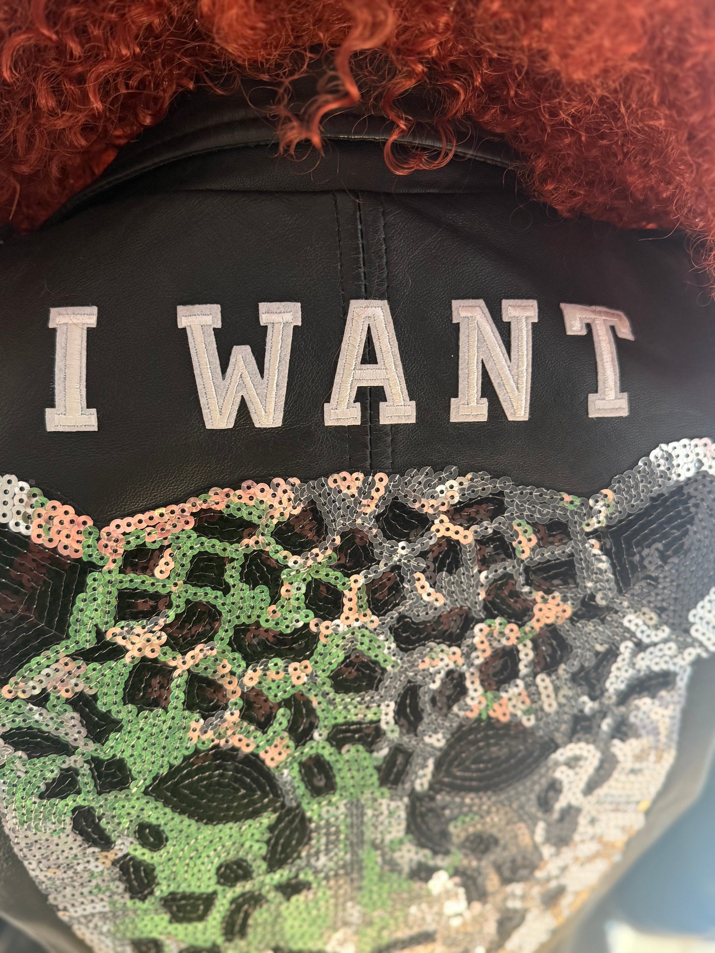 Vintage Biker-Jacke „I Want Magic“