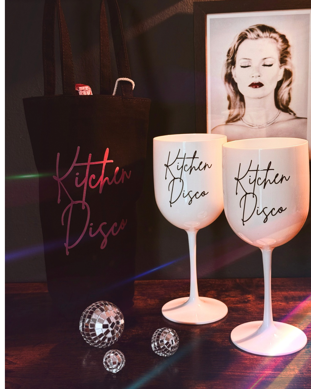 Champagnerglas „Kitchen Disco“ – bruchsicher & partytauglich im 2er Set