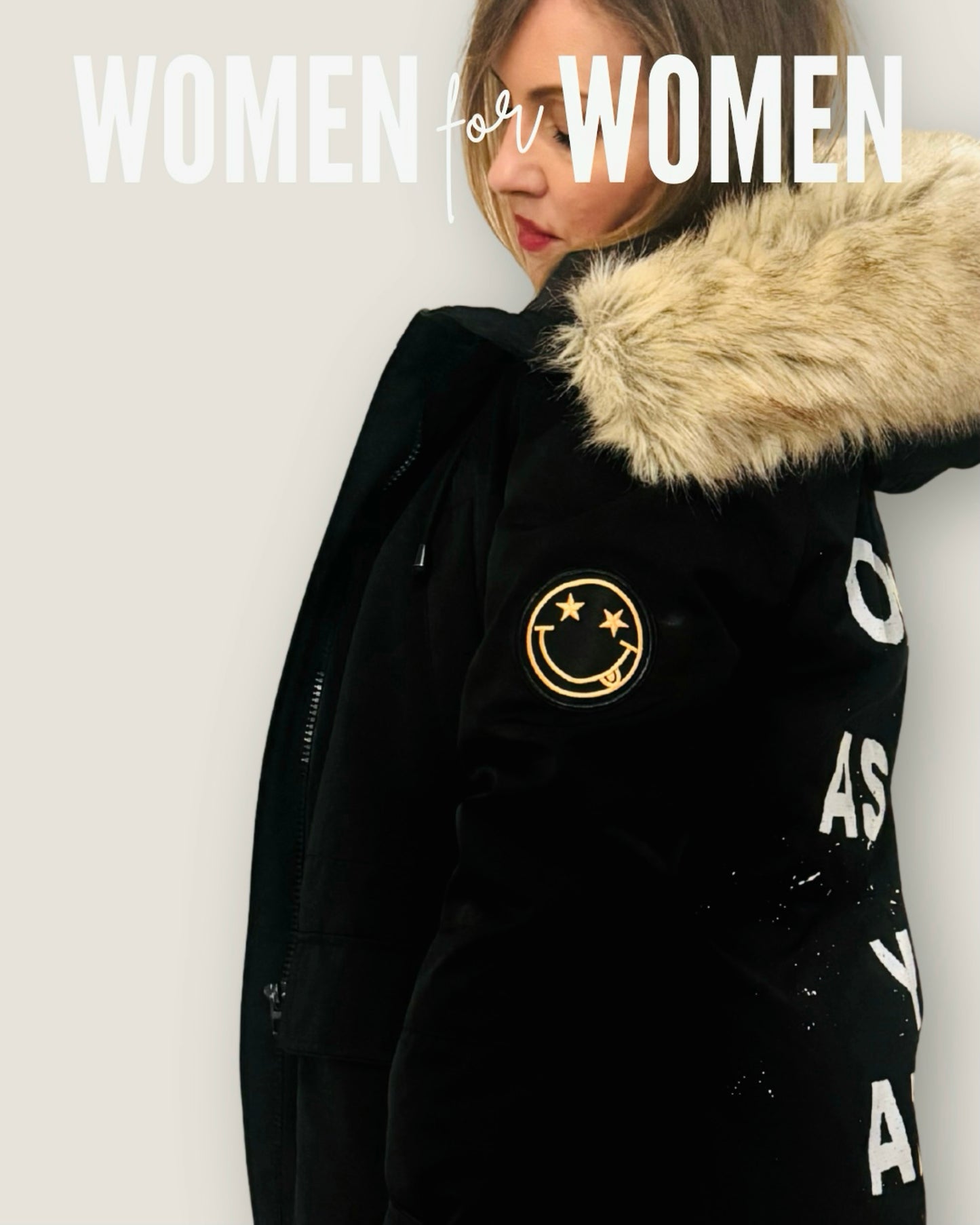 Ultra warmer Winterparka im Street Art Design