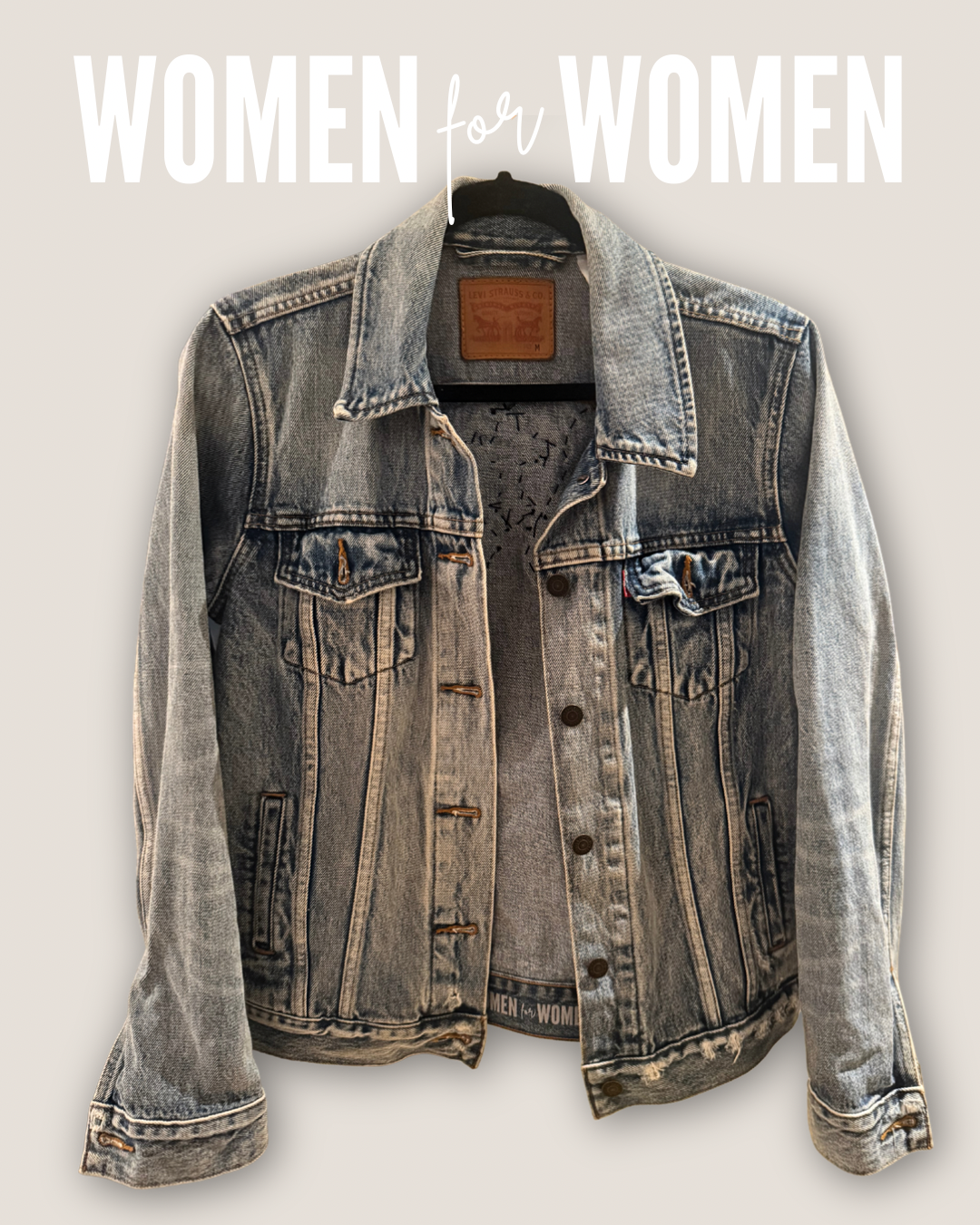 Premium Jeansjacke mit Pailletten-Veredlung in Gr. M