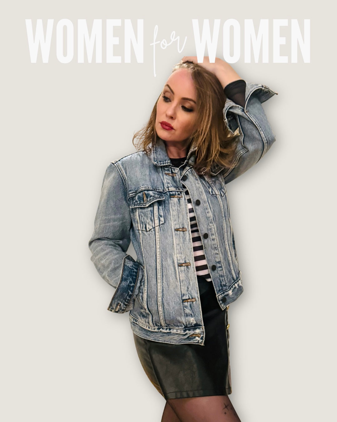 Premium Jeansjacke mit Pailletten-Veredlung in Gr. M