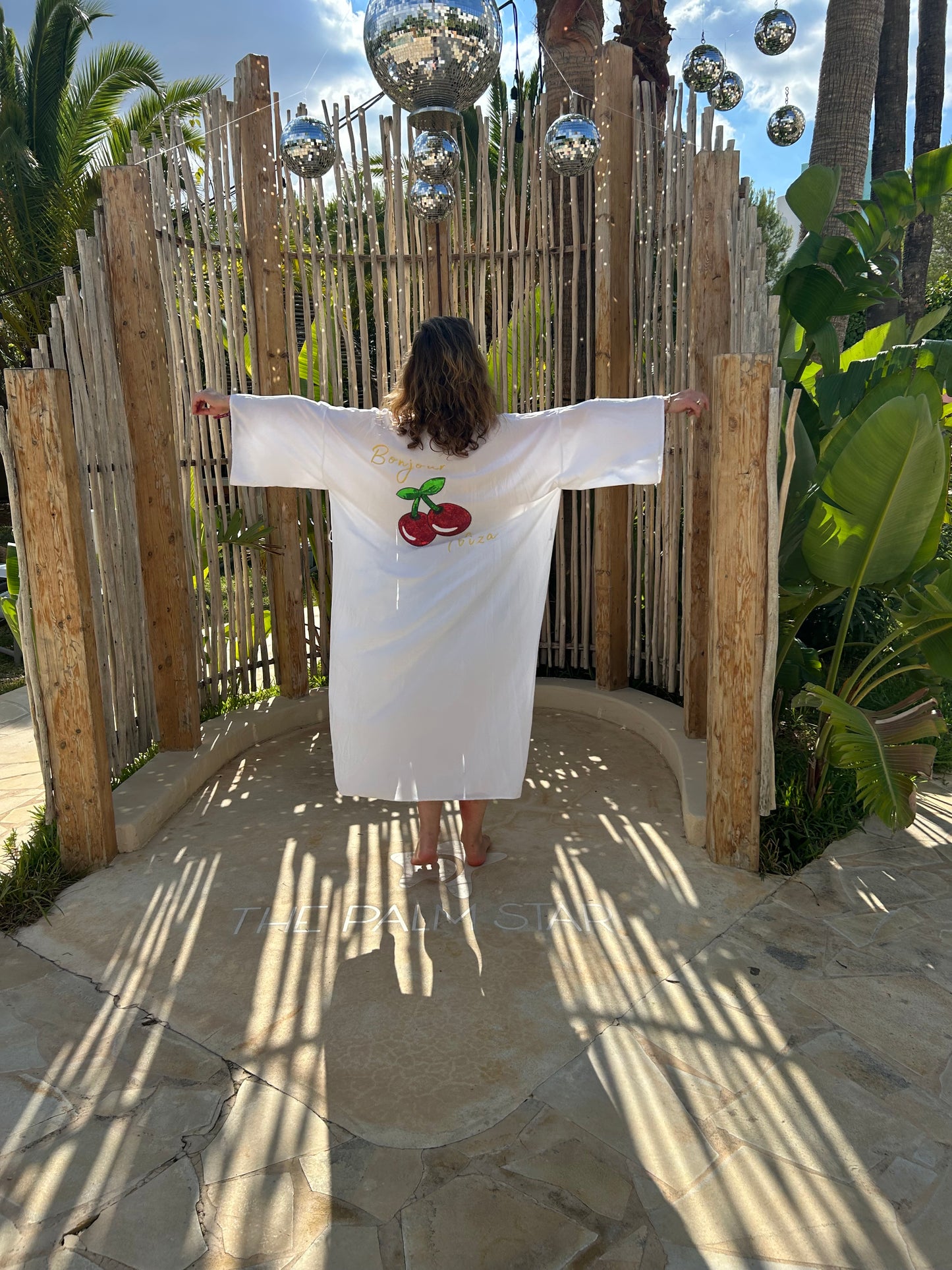 SUMMER SALE: Ibiza Kimono mit Kirschen