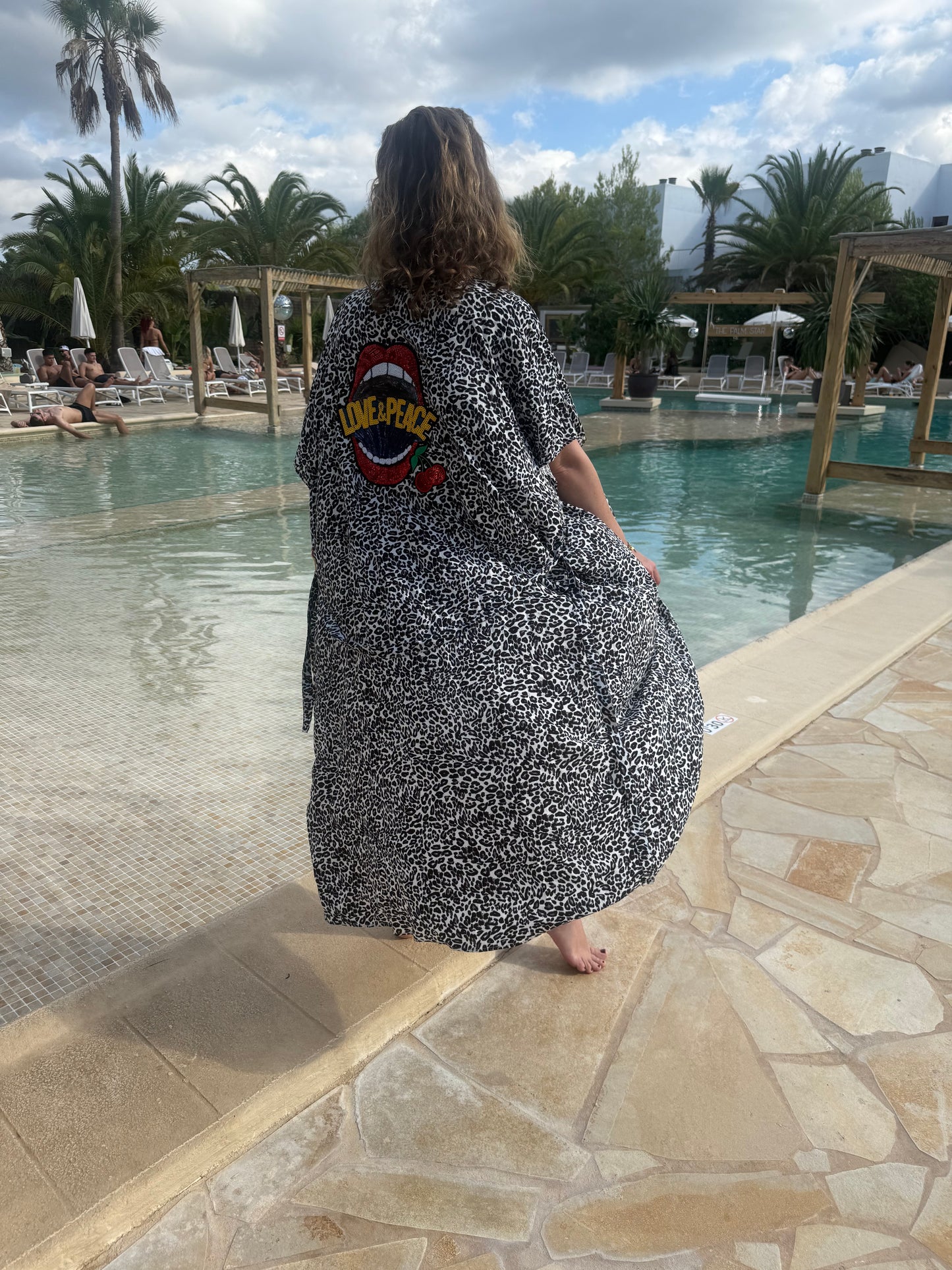 SUMMER SALE: Ibiza Kimono im Leo-Style