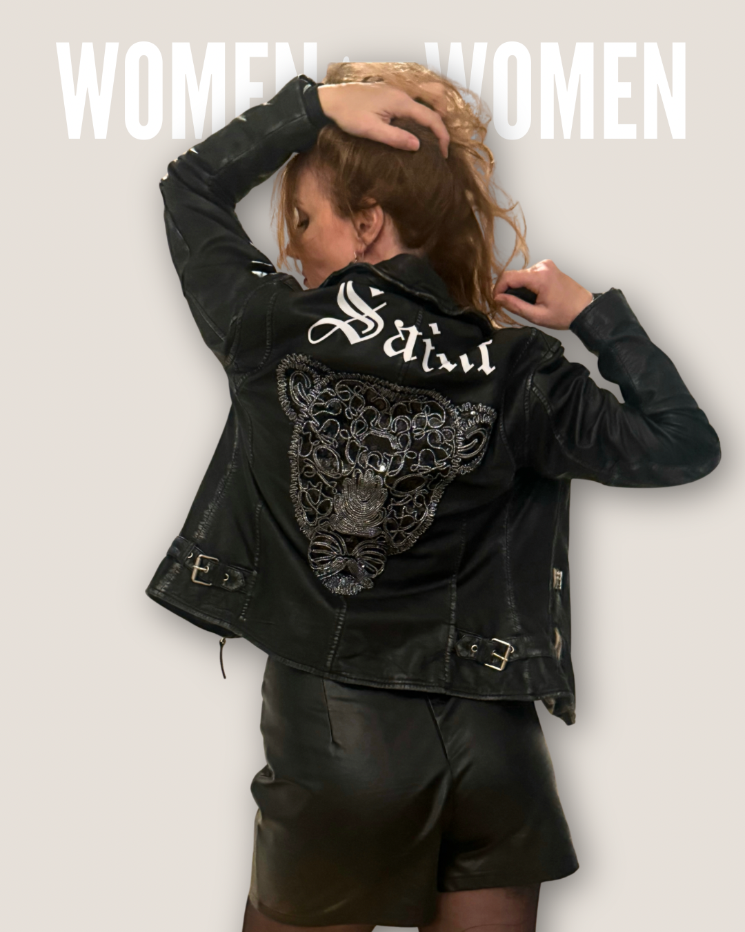 Vintage Premium Biker Jacket „Saint“ – Unikat aus Echtleder in Gr. L