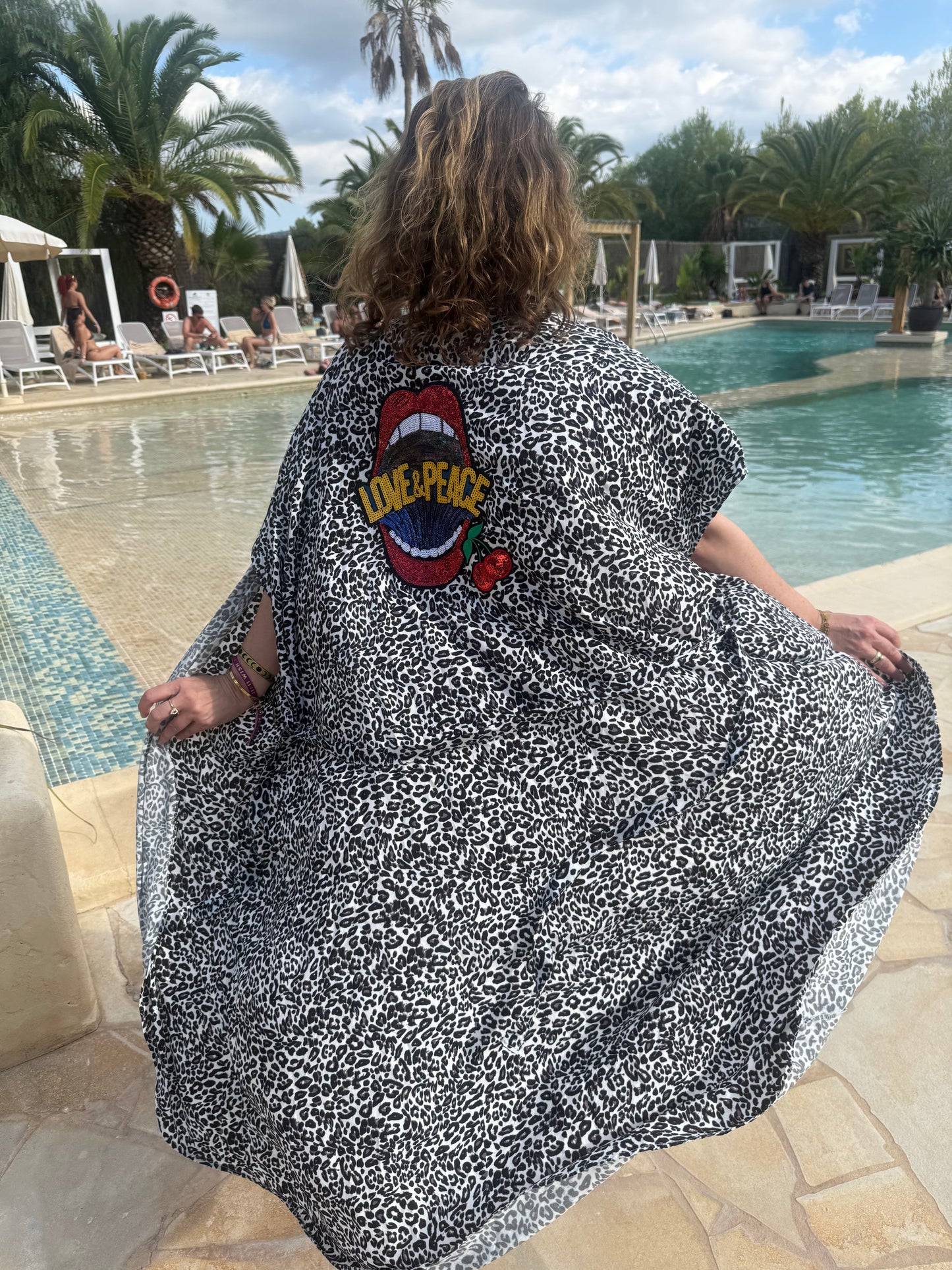 SUMMER SALE: Ibiza Kimono im Leo-Style