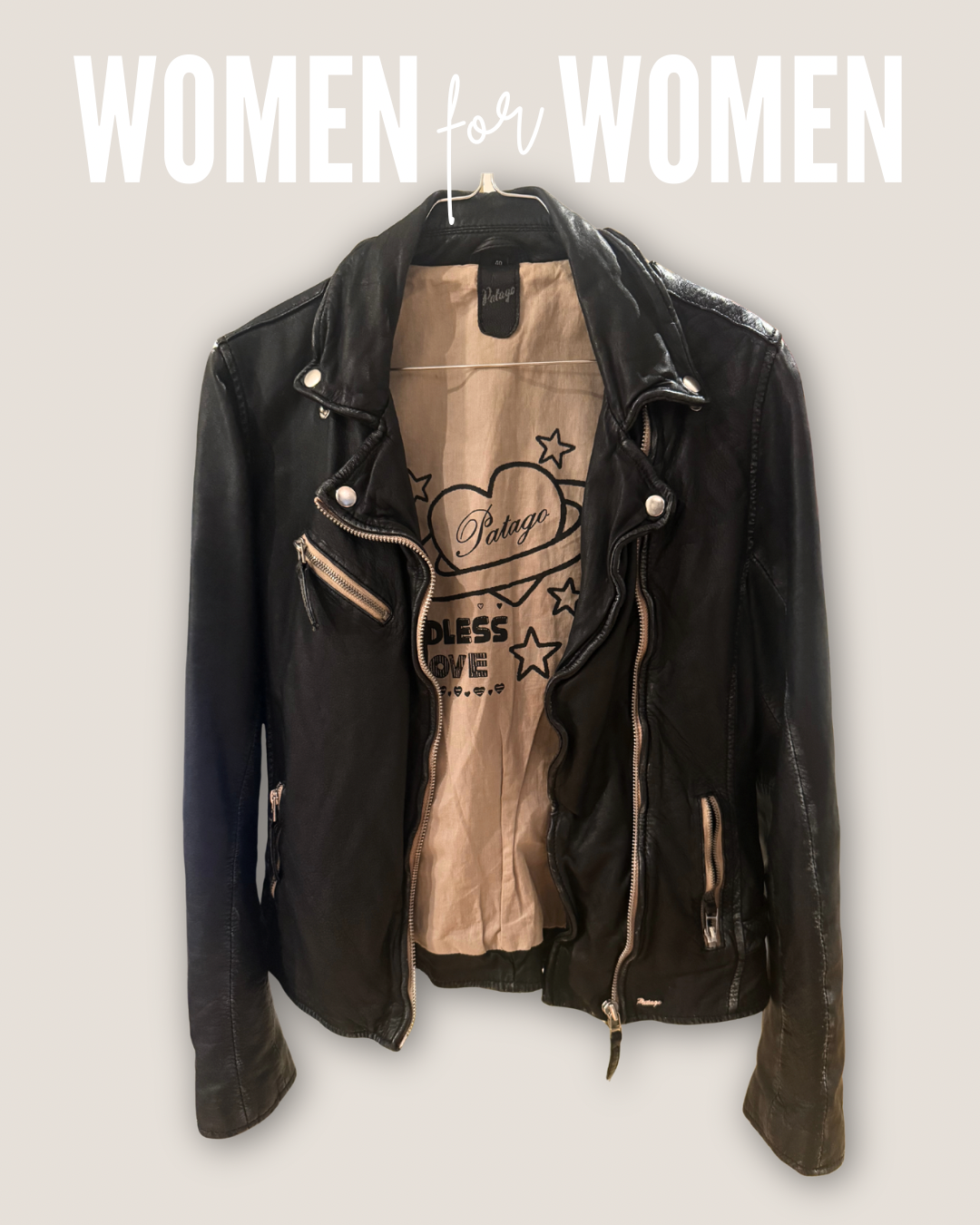 Vintage Premium Biker Jacket „Saint“ – Unikat aus Echtleder in Gr. L