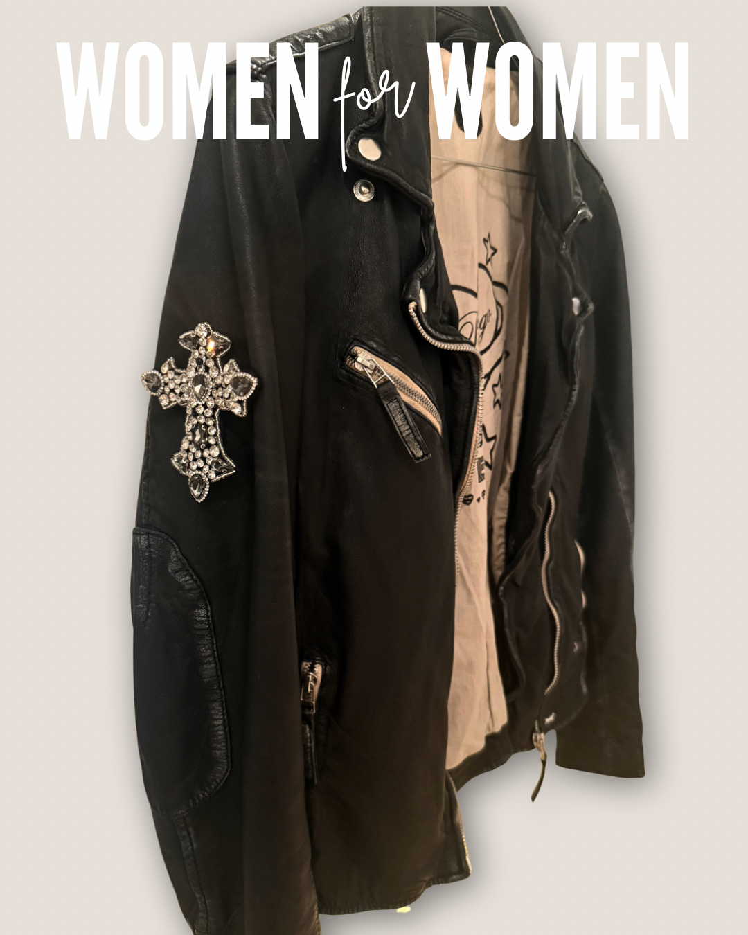 Vintage Premium Biker Jacket „Saint“ – Unikat aus Echtleder in Gr. L