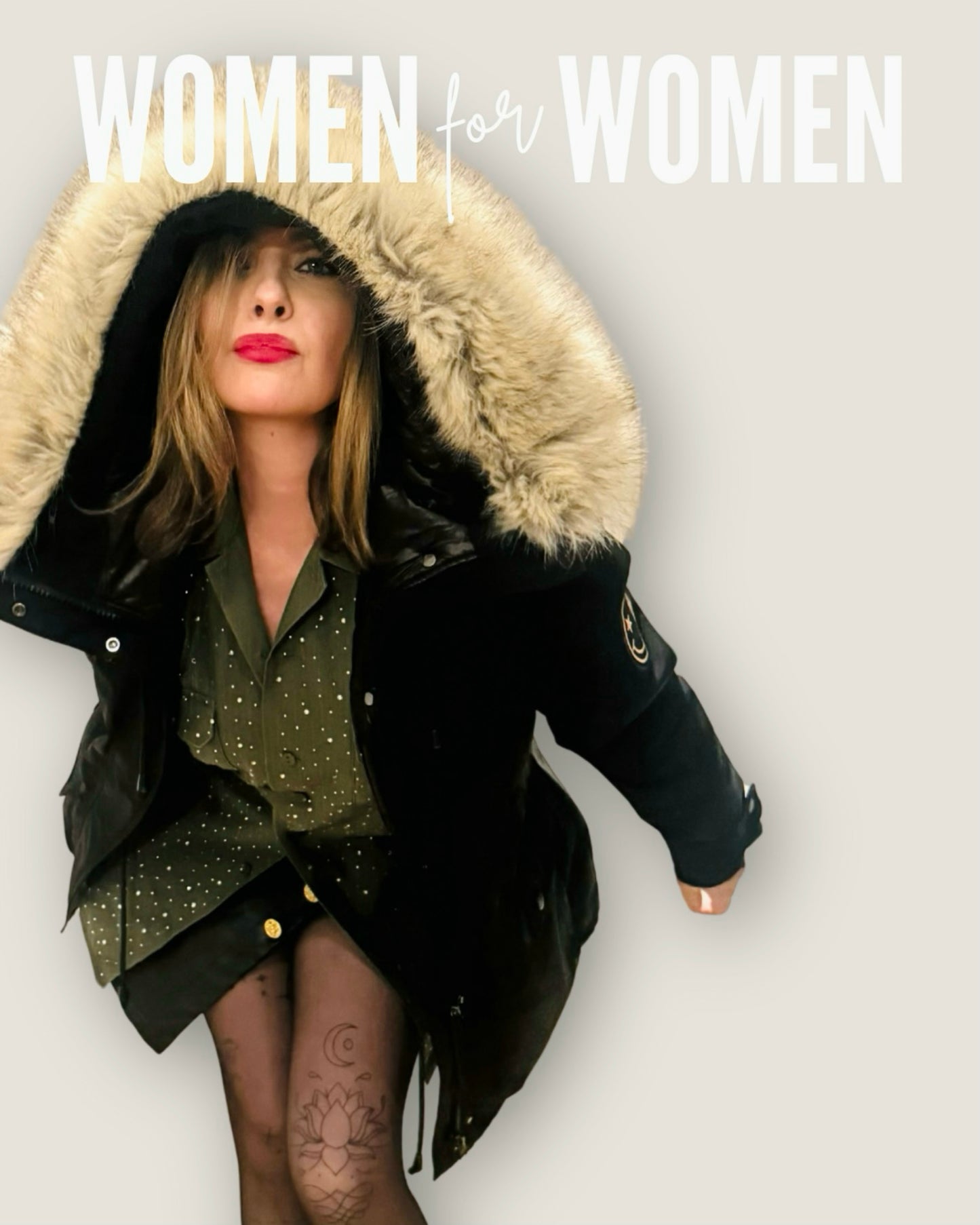 Ultra warmer Winterparka im Street Art Design